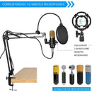 Adjustable Desktop Microphone Stand Suspension Boom Scissor Arm Stand Deskt
