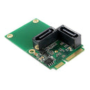 2X(Mini Pci-E To Sata3 Expansion Card Sata3.0 Card Mini Pcie Hard Disk Adap
