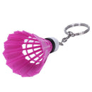 Rose Red Plastic Badminton Dangling Pendant Keychain Key Ring Pendant G3N4