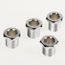 Chrome Bass Tuning Pegs Tuners Machine Heads 2L 2R For Acoustic /Eleic Guitar