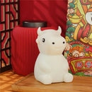 Silicone Cow LED Touch Sensor Night Light Kids Bedroom Lamp 7 Colors Lights
