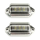 2pcs Car License Plate Light 12-24VÃ‚Â Truck Trailer 6LED Tail Step Side Lamp