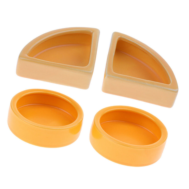 4 Pack Pet Reptile Lizard Gecko Spider Dish Anti Escape Food Worm Bowl