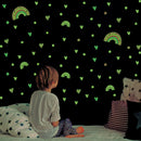 Night sky Rainbow Children Room Decor Glowing Decals Kids Gift For Ceiling/Wall