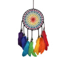 Colorful Feathers Handmade Dreamcatcher Craft Dream Catcher Net Home Decor