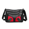 Retro Mummy Leather Flower Shoulder Totes Women Multi-zipper Crossbody Bags