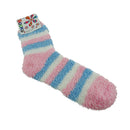Women Girls Winter Bed Socks Solid Fluffy Warm Soft Thick Home Candy Color B&X