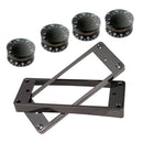 2pcs Humbucker Pickup Surround Rings&4pcs Guitar Control Knobs for Les Paul