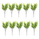 10Pcs Artificial Cedar Tree 30cm Tall Plastic Green Indoor Outdoor Decor