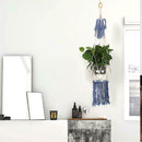 Garden Green Plant Wall Hanging Rope Handmade Knitted Cotton Flower Pot Rope