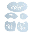 1 Set Fancy Tiger Face Paint Stencil Eyes Paint Template Halloween Makeup