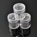 10x Plastic  Clear Empty Nail Art Storage Box Rhinestone Bead Container Great 3C