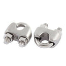8mm 5/16 Inch Stainless Steel Wire Rope Cable Clamp Clips 10pcs P5X7