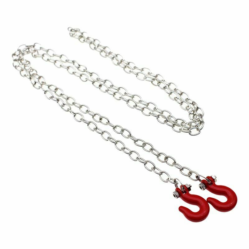 1:10 RC Crawler Accessories Tow Chain with Trailer Hook for Axial SCX10 9004A5E9