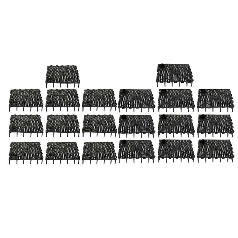 20 Pieces Isolate Board Divider Fish Tank Bottom Black Filter Tray Great Gifts