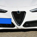 Carbon Fiber Style Abs Plastic Front Grill Decoration Frame Trim For Alfa R