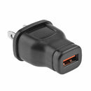Direct Charging DC 5V 1A USB Charger Adapter Cable Connector (Black US)