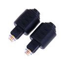 2Pcs optical audio adapter 3.5mm female jack plug to digital toslink male FT