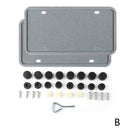 2x Silicone License Plate Frame Rust-Proof Rubber Holder Waterproof with Sc N9E4