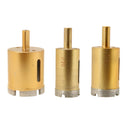 3PCS Diamond Holesaw Tile Ceramic Glass Slate Porcelain Marble Drill Bits