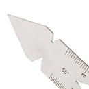 Welding Weld Screw Gauge 55 Degree Weld Gage Stainless Steel Long 60MM Wide
