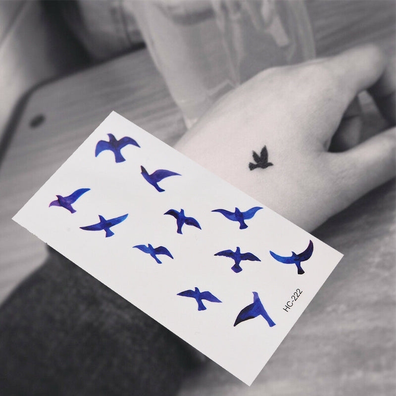 FakeTattoo Stickers Liberty Birds Fly Waterproof Temporary Tattoos StickerB Gn