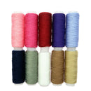 20Pcs Colorful Polyester Thread Spools for Hand Sewing Overlocking