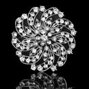 Shining Rhinestone Flower Bridal Wedding Party Brooch Pin K1I2