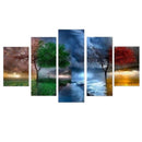 1X(Four Seasons Trees Diy Diamond Painting Art 5D Picture Home Decor