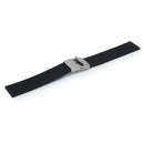 22MM Mens Waterproof Sport Silicone Rubber Deployment Buckle Watch Strap Band