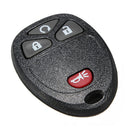 Black 4 Button BTN Remote Key Fob Shell Case & Pad For GMC Chevrolet Replac