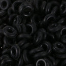 500 Black Rubber Stopper Rings/ Silicone Beads Fit European Clip Beads L6N2