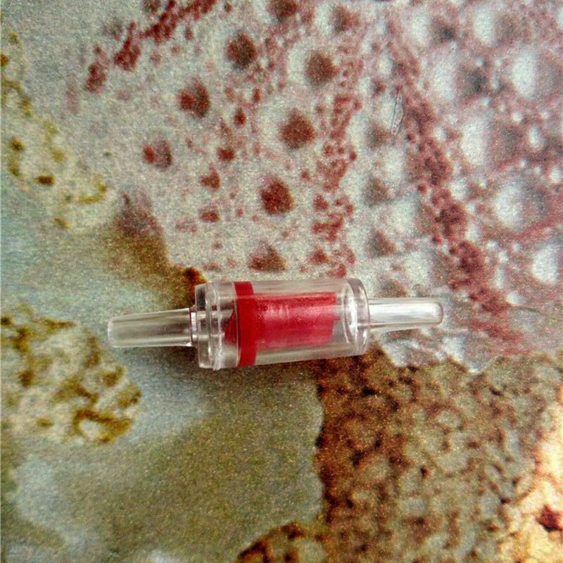 10pc One Way Fish Tank Aqaurium Non Return Valve In Line Pump For 4mm Tube A8G0.