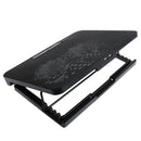Adjustable Laptop Stand Support 12" to 17" with 2 Fans USB Cooling HeatS Hn