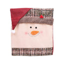 Style Claus Santa Cover Stool Hotel Ornaments Chair Square Decor Christmas