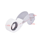 Portable Mini Magnifier With LED Light Jewelry Metal 40x Magnifying Glass Loupe