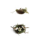 2Pcs Plastic Bird Nest 4Pcs Artificial Birds 10pcs Eggs Nature Craft DIY