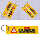If You My Bike Keychain Embroidery Luggage Tag Key Chain_Ring
