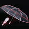 Transparent Umbrella Automatic Umbrella Rain Women Men Sun Rain Auto Umbrel B2Z1