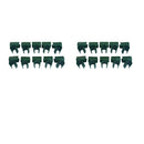 20Pieces Adjustable Green Plastic Plant Connectors Climbing Vine Bracket