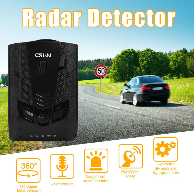 SC100 LED Display Car Radar Detector English Russian Vehicle Speed Tester