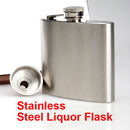 5oz Hip Flask Screw Cap Funnel Cap Stainless Drink Liquor Whisky Alcohol