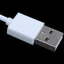 5X(3.5mm Plug Audio AUX to USB 2.0 Plug Adapter Charging Cable 1M White Z6M7)
