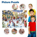 Christmas Snowy Home Large Jigsaw Puzzle Game Toys-1000 Piece Jigsaw Puzzles NEW