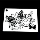 Butterfly clock Shape Cake Stencils Environmental Plastic Spray Cake Mould JR