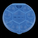 10 Wells Watercolor Box Color Mixing Paint Box Storage Palette Boxes Blue