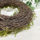 Collection Easter Egg Wreath 35cm Rattan Garland Farmhouse Party Decoration