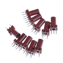 10Pcs Inductor Shell Skeleton Empty Ferrite Core No Inductor 25-100MHZ Coil M&O