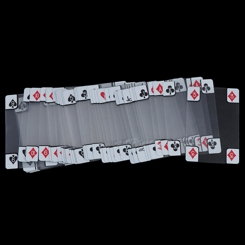 Transparent Waterproof PVC Poker Playing Cards Plastic Crystal Gift FT