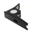 1X(200Cm Stadiometer Black Wall Mounted Height Meter Growth Ruler Cm Metric